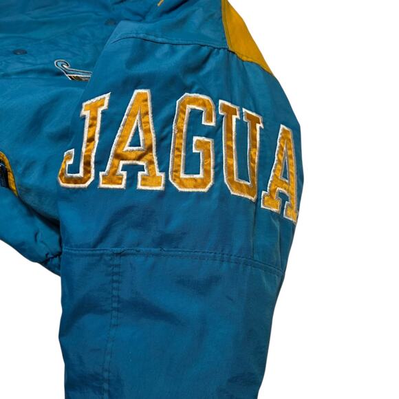 Vintage Jacksonville Jaguars Starter Puffer Jacket Original Logo Men's Large 90s - Picture 4 of 11
